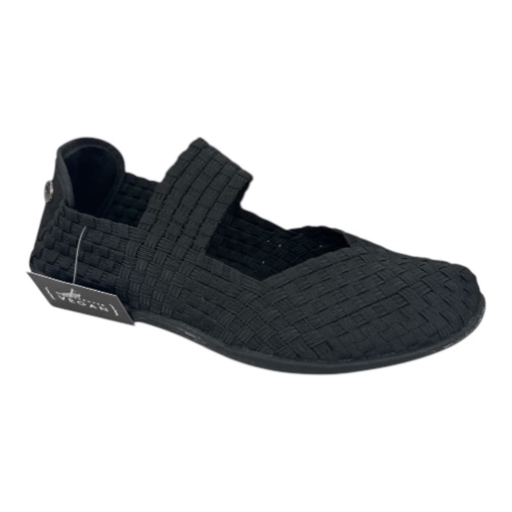 Bernie Mev Cuddly- Black Women Mary Jane Flats Stretch Comfort Lightweight EU 36
